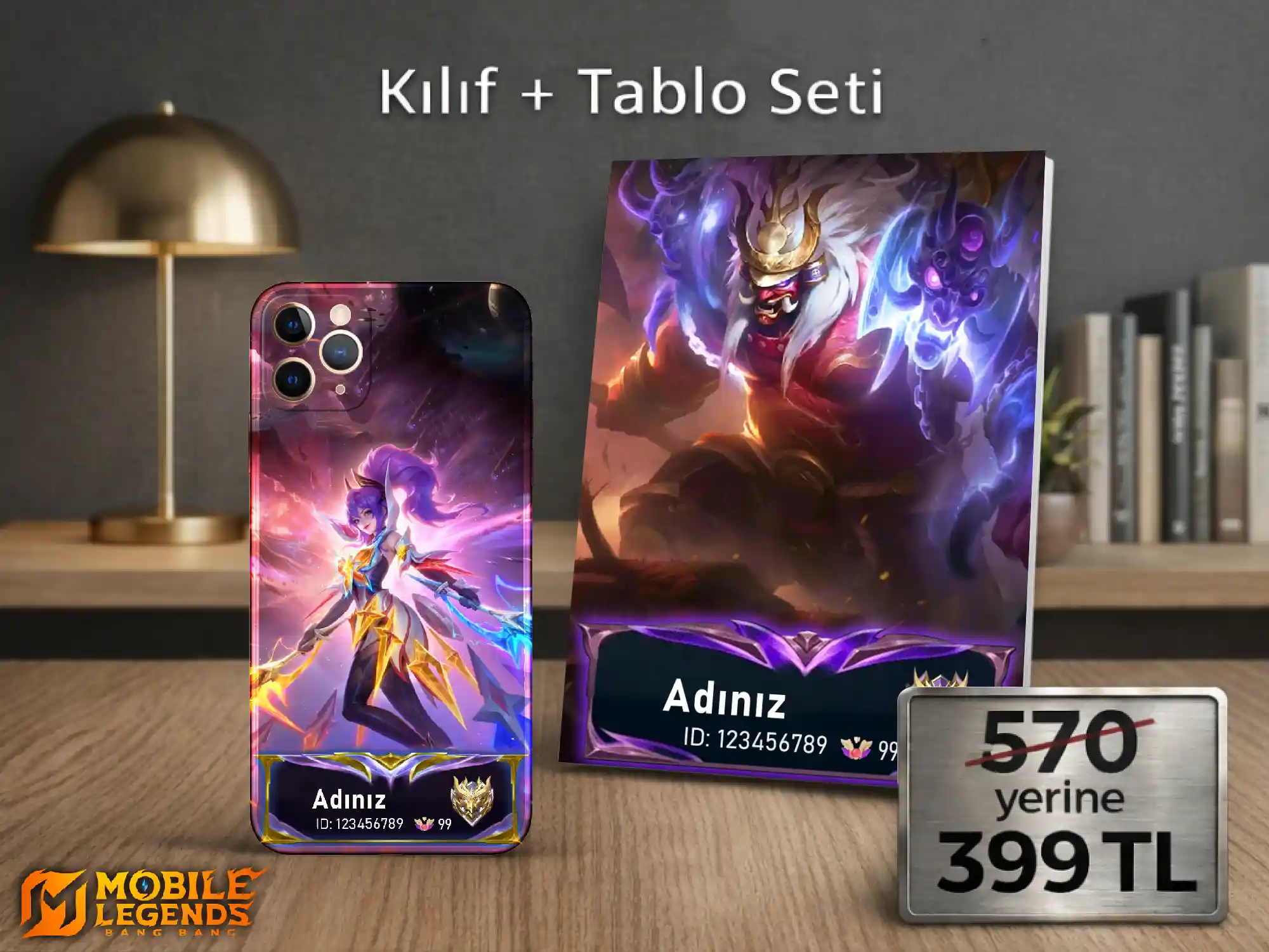 MLBB — Kılıf + Tablo Seti