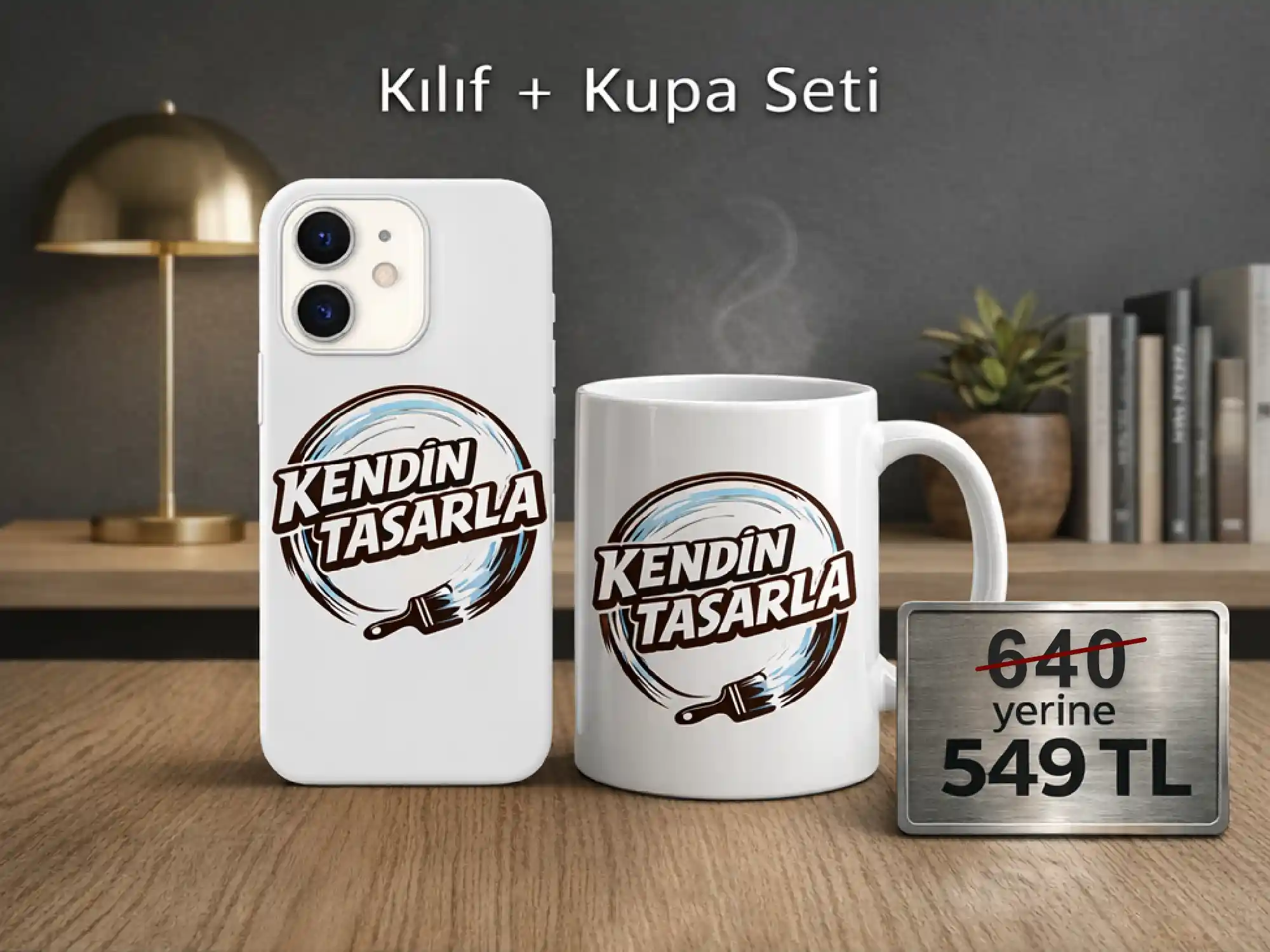 Kendin Tasarla — Kılıf + Kupa Seti