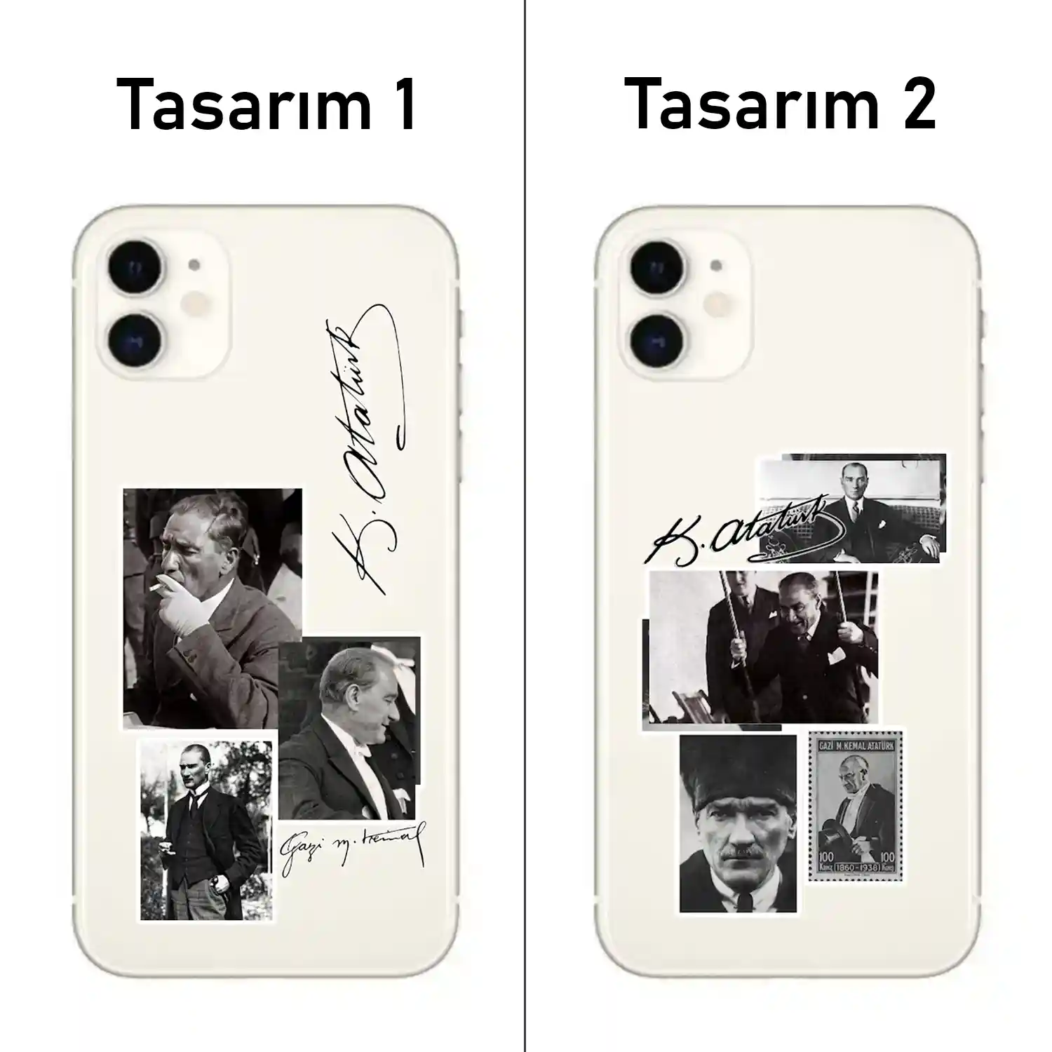 Atatürk — Baskılı Telefon Kılıfı (Android / İOS uyumludur)