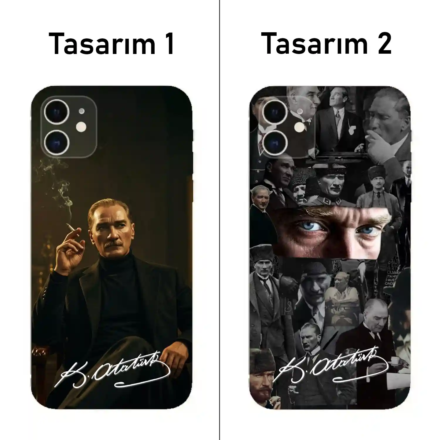 Atatürk — Baskılı Telefon Kılıfı (Android / İOS uyumludur)
