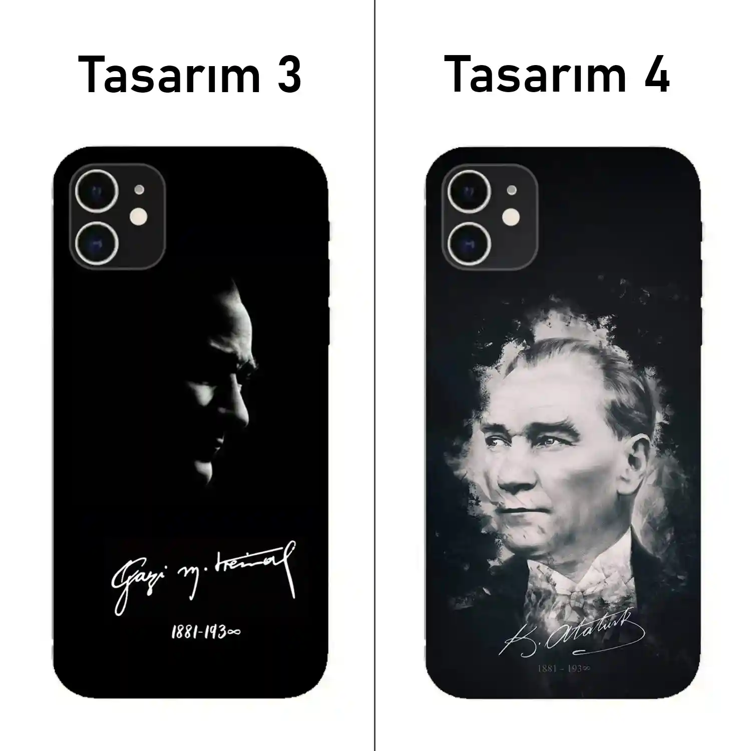 Atatürk — Baskılı Telefon Kılıfı (Android / İOS uyumludur)