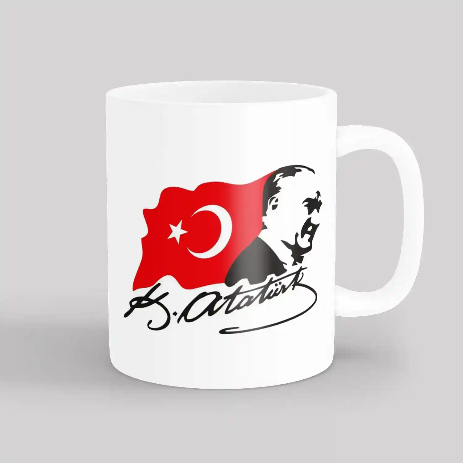 Atatürk ve İmza — Baskılı Kupa Bardak