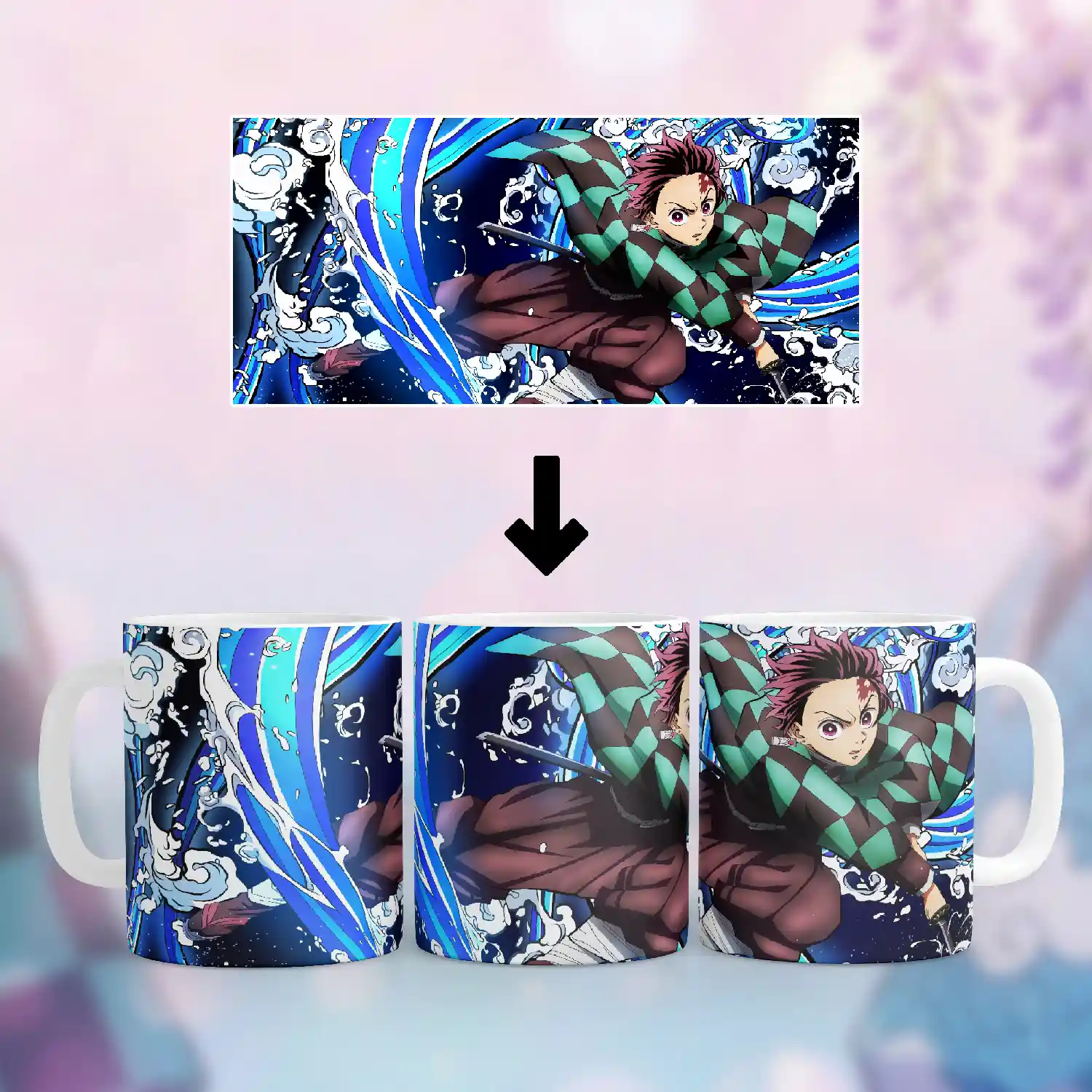 Demon Slayer Kamado Tanjiro — Baskılı Kupa Bardak