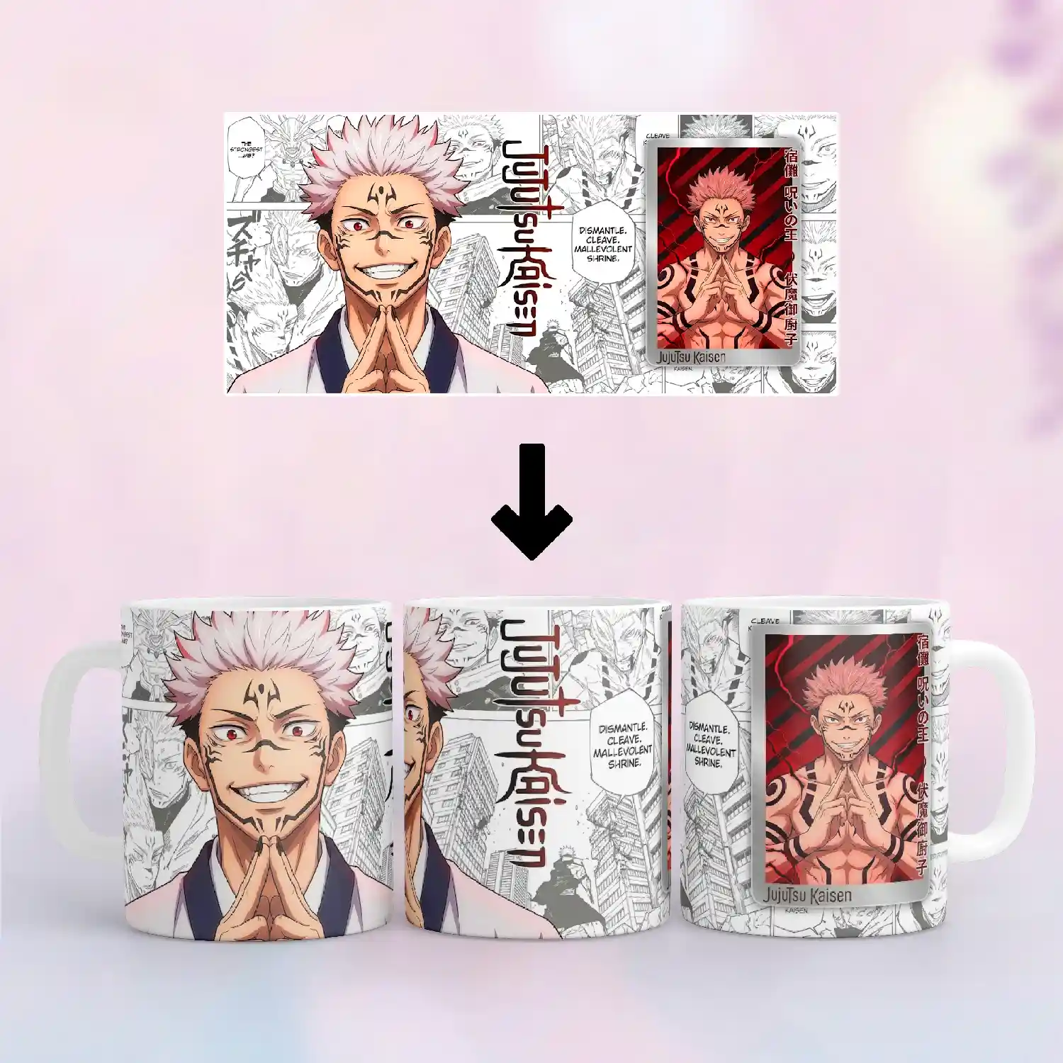 Jujutsu Kaisen Ryomen Sukuna — Baskılı Kupa Bardak