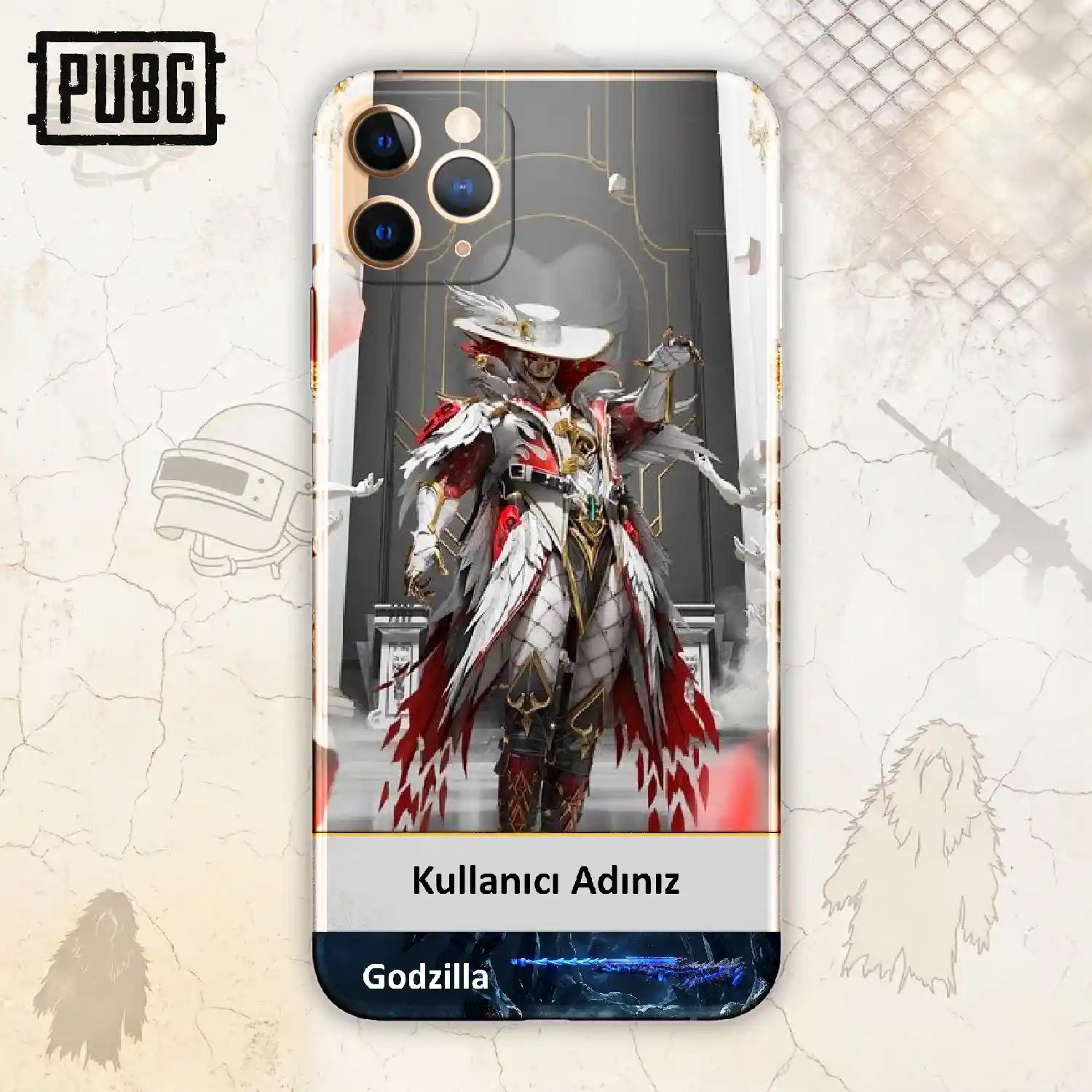 PUBG — Baskılı Telefon Kılıfı (Android / İOS uyumludur)