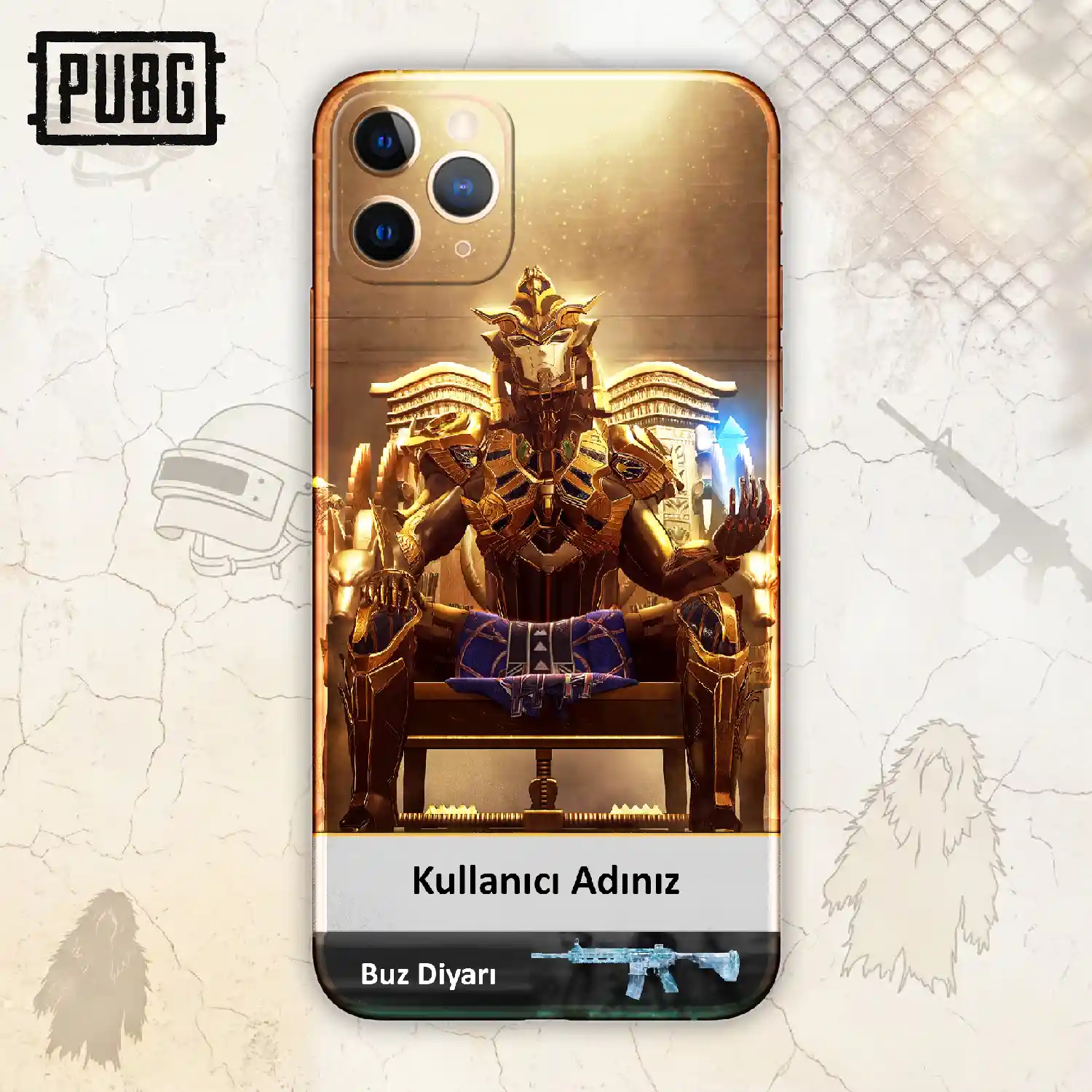 PUBG — Baskılı Telefon Kılıfı (Android / İOS uyumludur)
