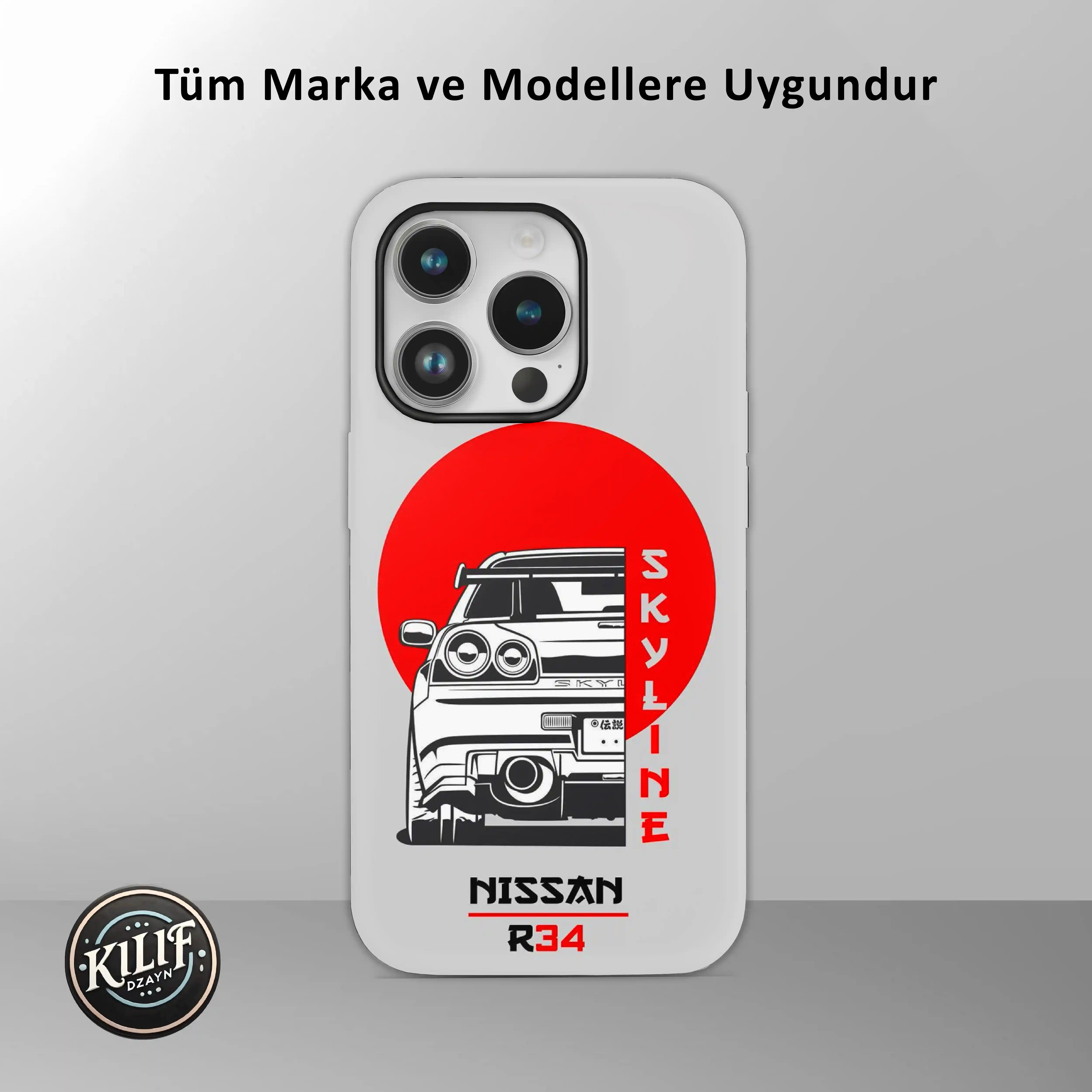 Nissan Skyline R34 Japon Efsanesi — Baskılı Telefon Kılıfı (Android / İOS uyumludur)