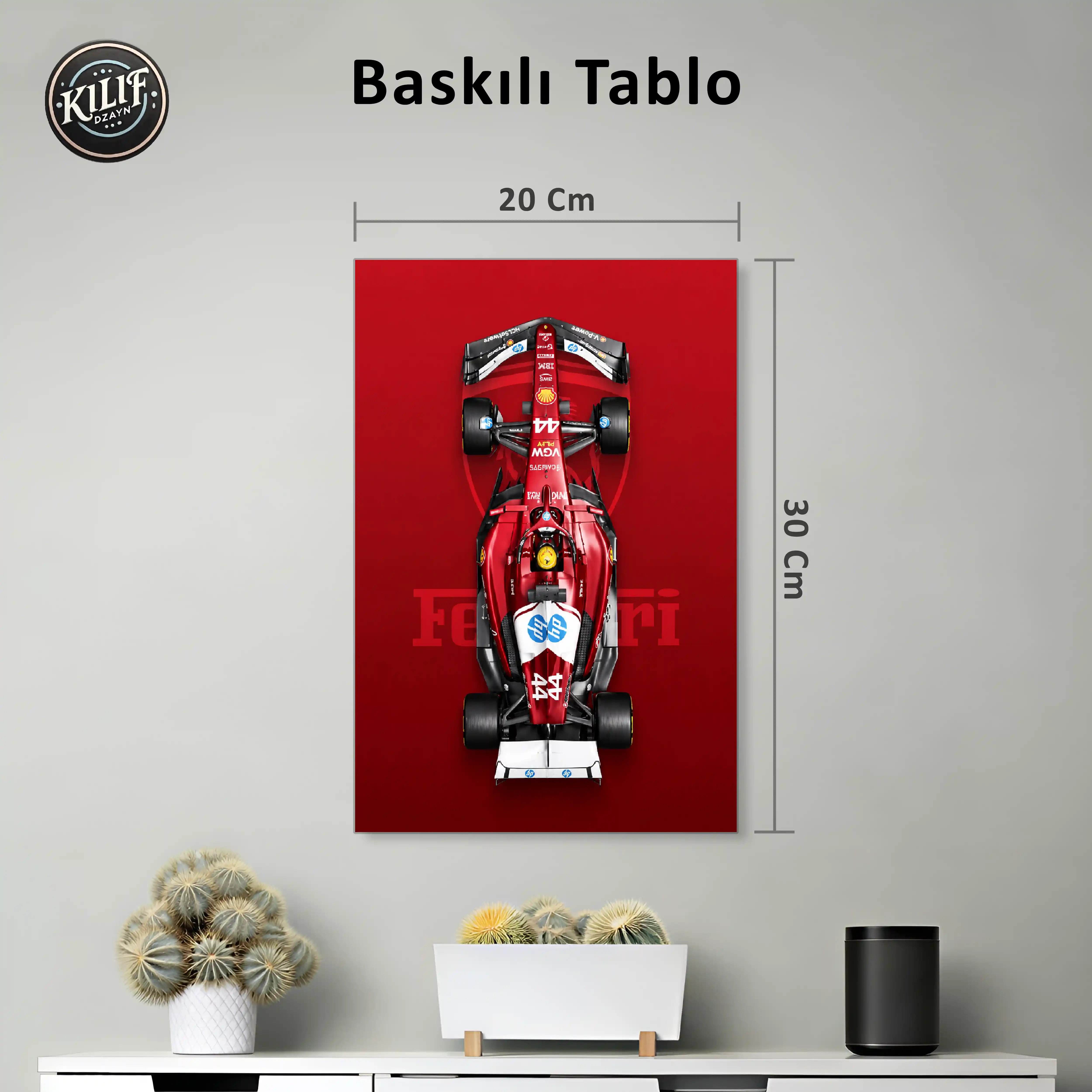 Ferrari SF-24 Hamilton #44 Efsanesi — Baskılı Tablo (30x20 cm)